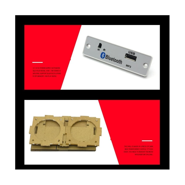 DIY Elektronisk Kit Bluetooth Højttaler Elektronik DIY Lodningsprojekt Kit Bluetooth Stereo Højttaler