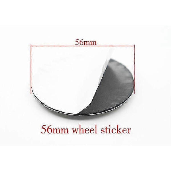 4 stk. 54mm 56mm 60mm 64mm Chrysler Bil Logo Hjul Navkapsel Felg Merke Deksel Dekal Ombygging Dekor Emblemer Klistremerke Tilbehør Y 56 Black-Zi KLSL