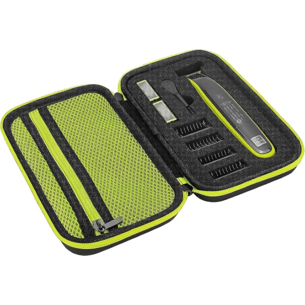 Tasche Etui Fr Philips One Blade Face Qp2520, Qp2630, Qp2530, Qp2620 Rasierer Bartschneider, Hart Reise Tragen Hlle (vihreä)