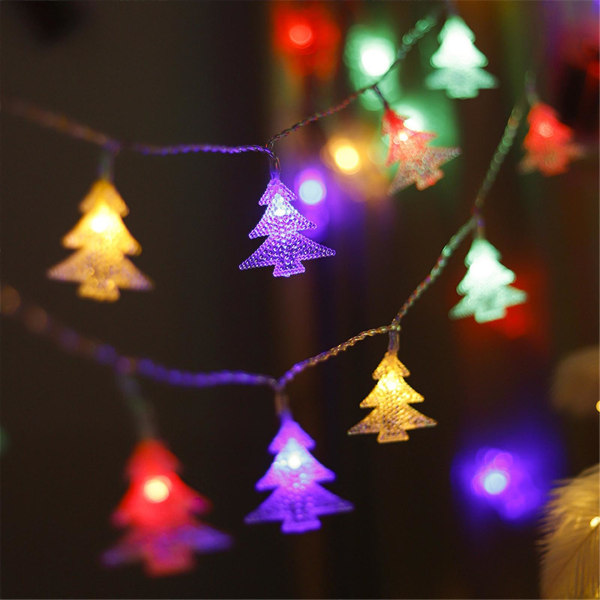 Personlig julepynt 2023 Clearance Led juletre String Lights Julelys Blinkende Lys String Lights Vindusdekorasjoner