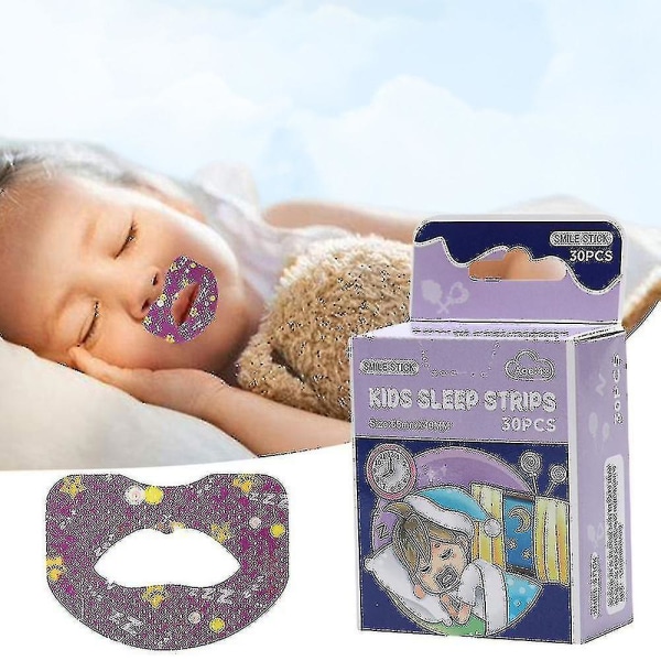 2023-barns søvnstrimler Sleep Munntape Anti-snorking Sunn pustekorrigering