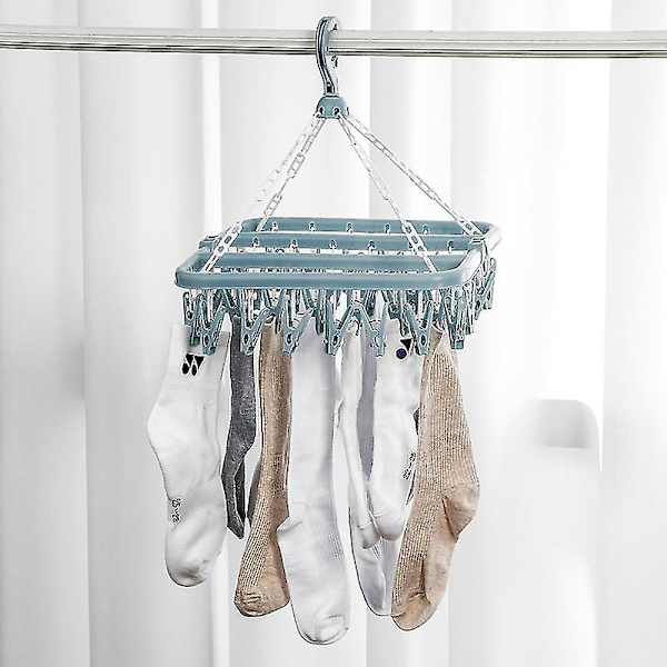 32 Klädnypor Tvättställning Sockor Underkläder Torkställning Handduksklämmor, 1 st -