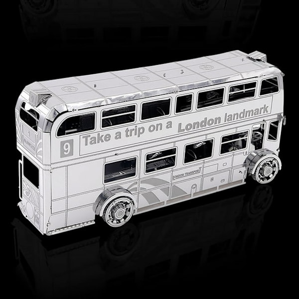 3D Metal Samlede Modeller DIY Puslespil Busmodel Skrivebordsdekoration