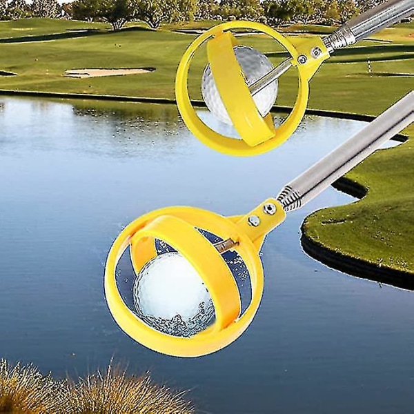 Rostfritt stål infällbar golfboll retrievers för vatten | Golfboll Putter Grabber Claw Sucker Tool, idealisk golfare present, max. 2st slumpmässig färg