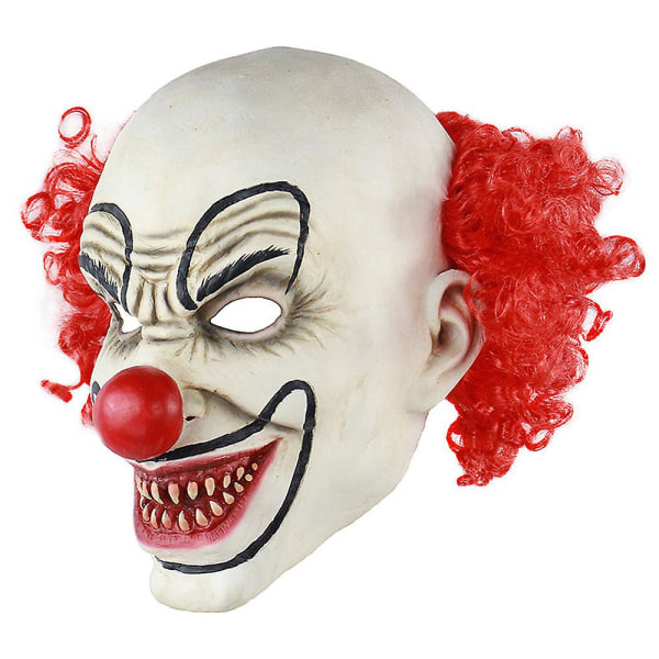 Movie It Skrekk Joker Clown Latex Mask Halloween Skremmende Cosplay Kostyme rekvisitter Red