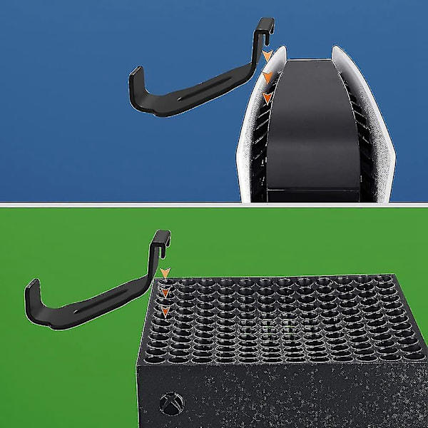 2-pack Kontrollhållare för Headset Hängare Hållare Kontrollstativ Fäste