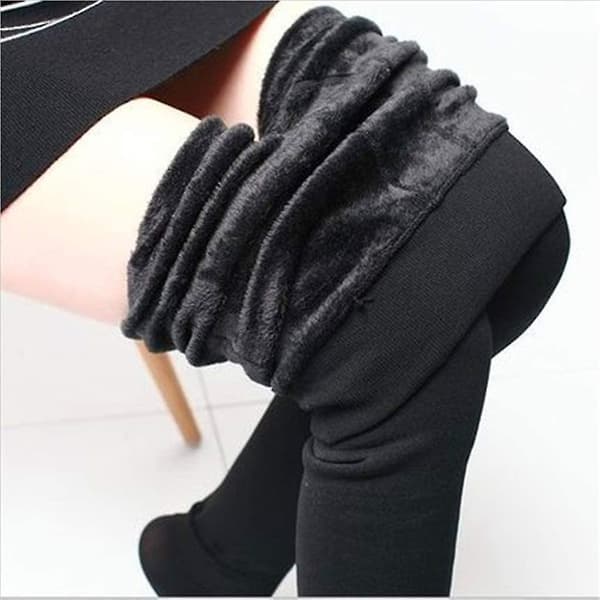 Fleeceforede vinterleggings for kvinner, varme leggings for kvinner, vinterforet