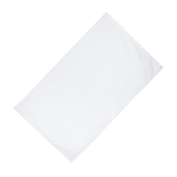 1st 90x150cm Kreativ Vit Flagga DIY Banderoller Festdekoration (vit) -xx