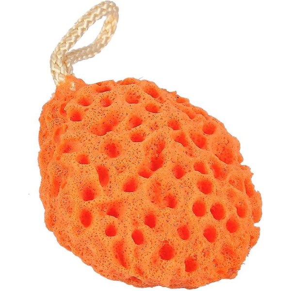 Brusesvamp til krop og havbruser, blød svamp til krop, spa, vask og rengøring Badebold (orange)