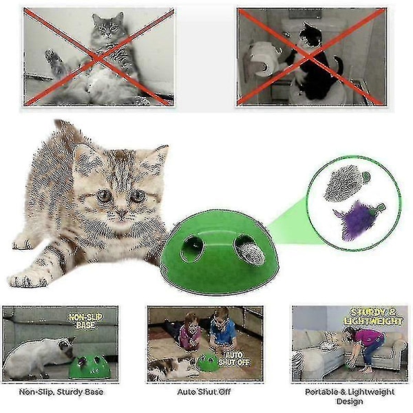 Automatisk pop sjovt elektronisk kæledyrslegetøj Interaktivt kattelegetøj Mus Driller Katteskrabeanordning