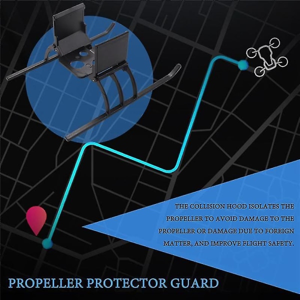 Propellbeskyttelse med landingsutstyr for Holy Stone Hs720/hs720e Drone