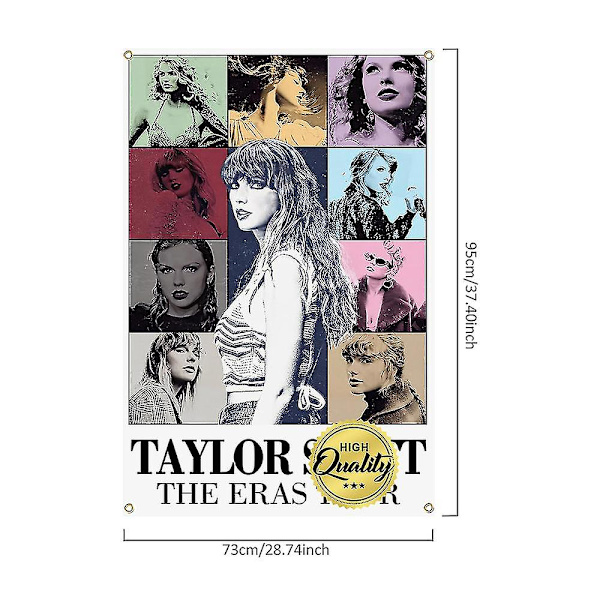 Laulaja Taylor Swift The Eras Tour -tapetti seinälle, taustakangas, kotikoriste, lahja Swiftie TS -faneille, musiikin ystäville