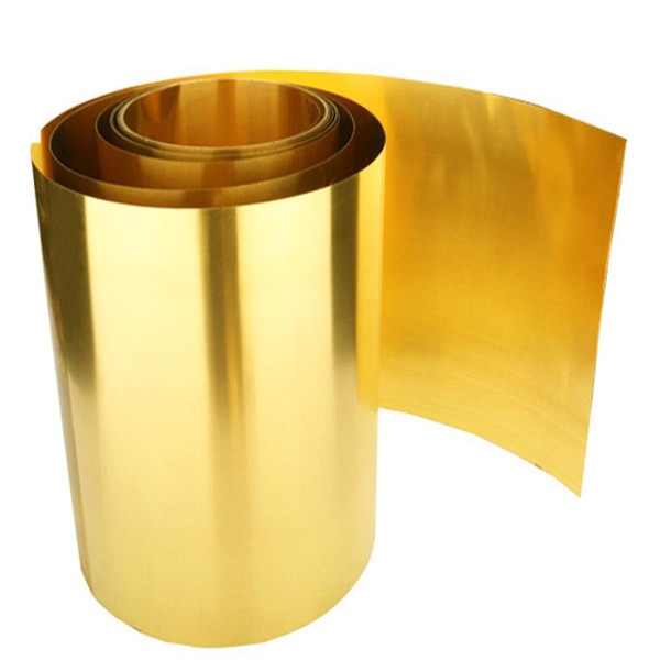 Tykkelse 0,1 mm Bredde 20-100 mm 1 meter/rulle Tynd Messingstrimmel Messingplade Guldfolie Messingfolie Messingplade H62
