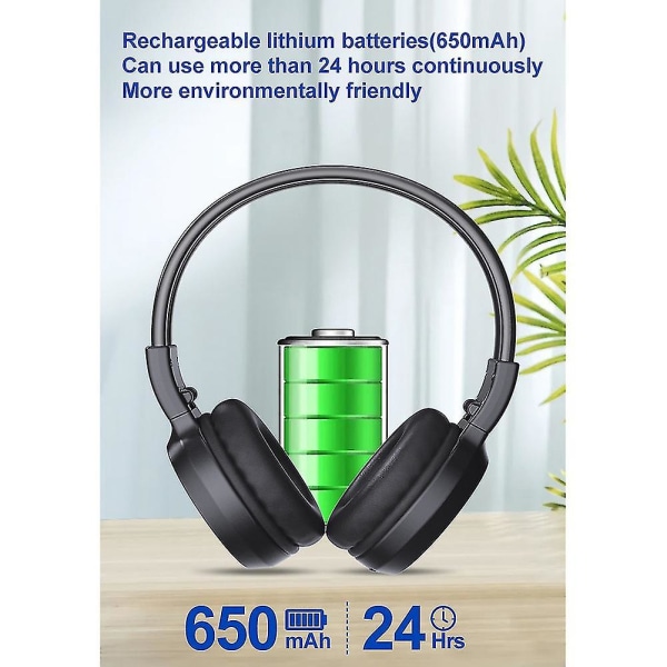 Langattomat radiokuulokkeet Fm-radiokuulokkeet Over Ear Bluetooth stereokuulokkeet tietokoneeseen