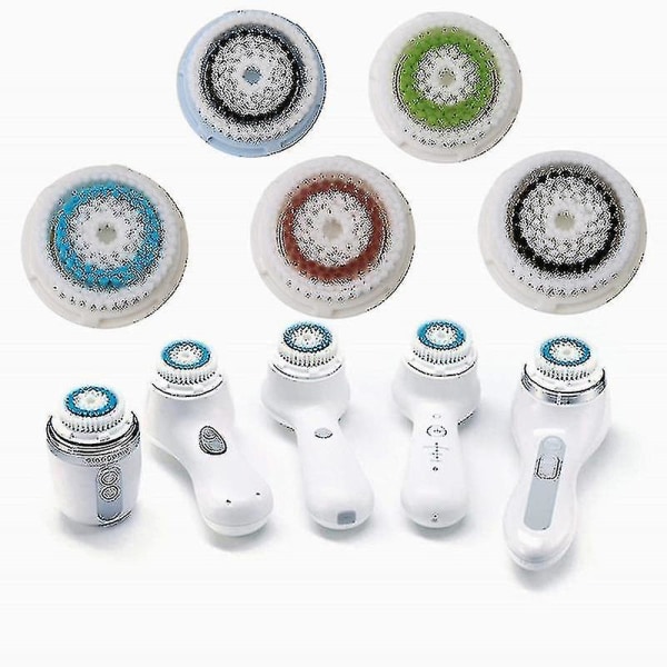 4-pakk dypporerstatning ansiktsbørstehoder for Clarisonic Mia 1 Mia2