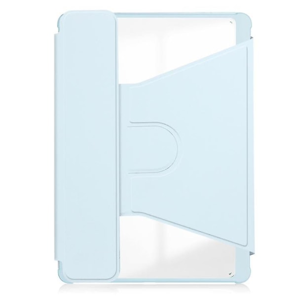 För Samsung Galaxy Tab A9+ 360 Rotation Transparent Smart case med tangentbord Sky Blue