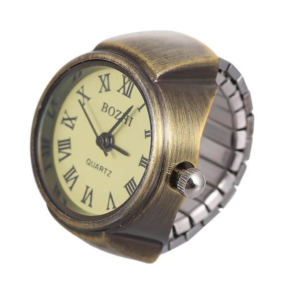 Digital Watch Dame Finger Watch Klokker Jenter Gift Retro Dekorative Watch Watch Ring Assorted Color 3X2.7cm