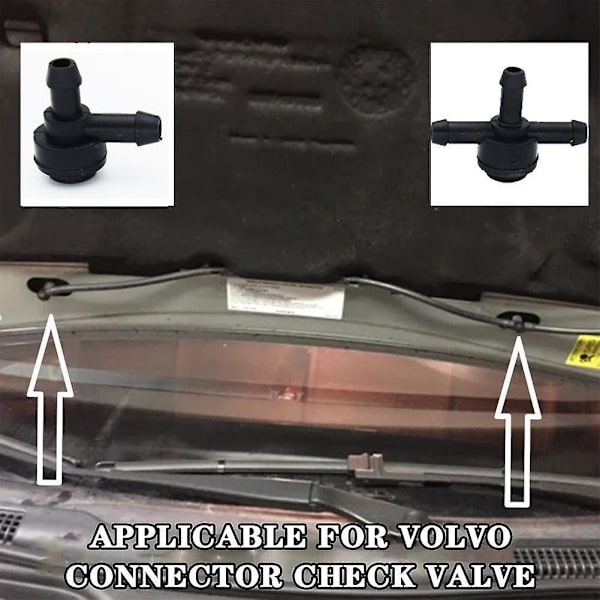 3-vägsventil Kontrollslang/spolarvätskeventil för Volvo XC90 XC70 XC60/V70/V5.