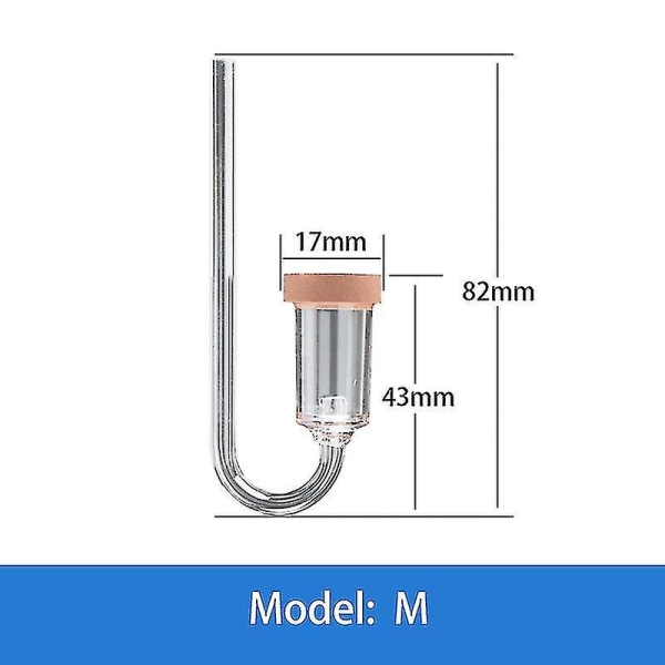 Co2-diffusor, klar akryl Co2-diffusor, Co2-diffusor for akvarieplanter gressvann(m)