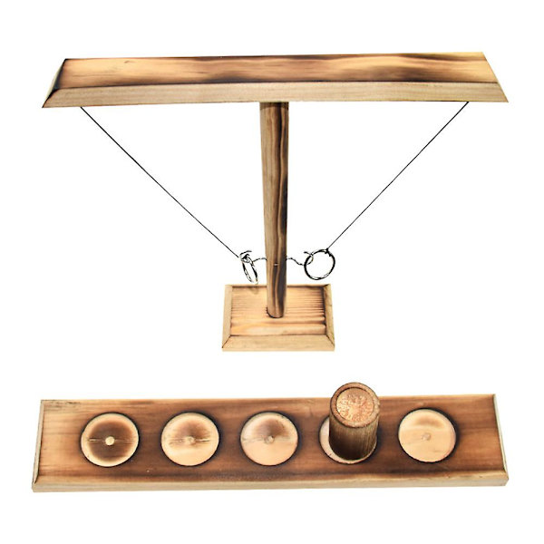 Hook and Ring Toss Battle Craggy Spil Drikke Interaktivt Spil for Voksne Black 30.0 X 10.0 X 4.0cm