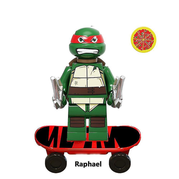 12stk byggeklossleker Tenåringsmutant Ninja Turtles-serien Karakter Raphael Leonardo Michaelangelo Donatello Minifigur Samlet Mini Building Bl