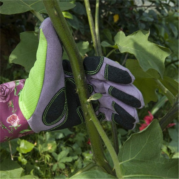 Gartenhandschuhe Langarm Handgelenkschutz Gartenarbeit Blhender Schnitt Rose Gardener Schutzhandschuhe Unisex Ein Paar (lila)