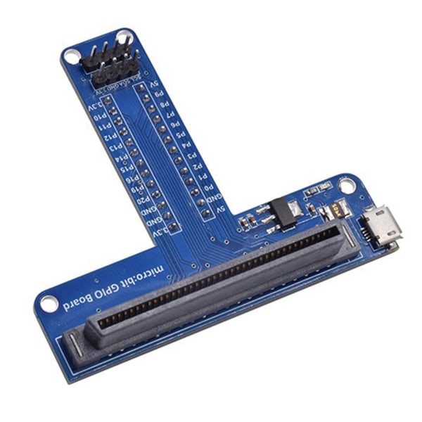 T-typ expansionsadapter för Microbit Breadboard Python grafiskt programmeringsgränssnitt för Bbc Mic blue