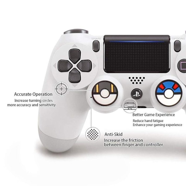 PS5-controller joystick-hætteudskiftning pro-controller fire-farvet elverbold-tema joystick-hætte