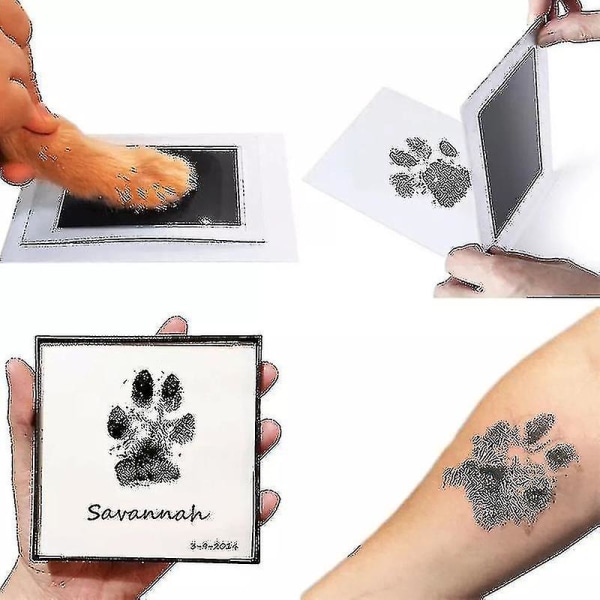 2023-nyfødte babyfodspor håndaftryk blækpuder sæt til gør-det-selv fotoramme tilbehør Nyfødt baby kæledyr kat hund pote print souvenir
