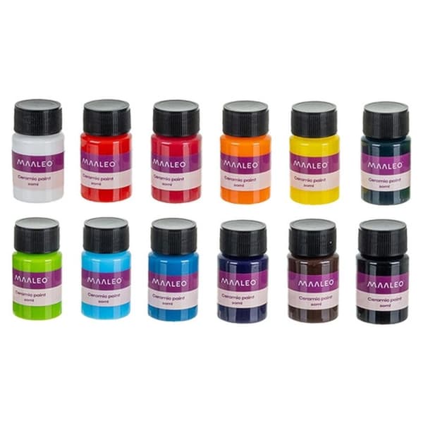 Glass and Ceramic Paints 12-pack - Painting Set