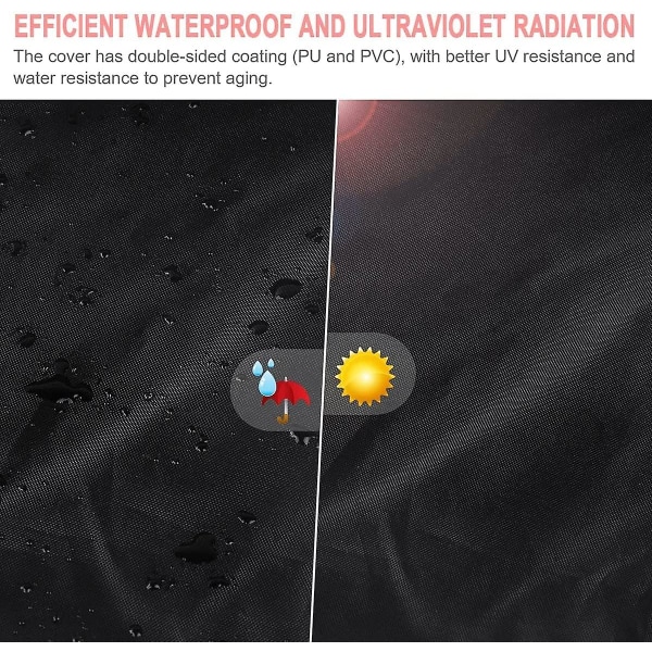 3-seters swing setetrekk Vanntett hage swing cover Oxford anti-uv swing setetrekk utendørs husketrekk (220*125*170cm)
