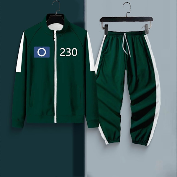 Squid Games Kostume, Squid Games Træningsdragt, Koreansk Folkespil Kostumesæt, Til Fans, Cosplay Og Temafester, 456 Voksen Squid Games Outfit B S