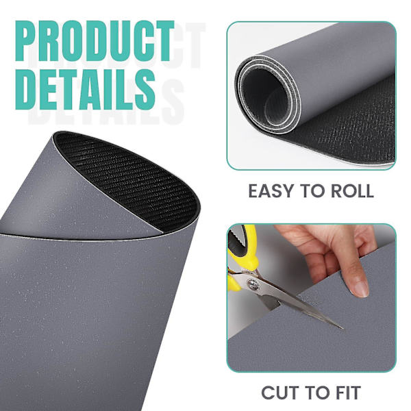 Kaffemåtte Superabsorberende Opvaskemåtte Kaffebar Tilbehør Matcher med kaffemaskine Kaffemaskine Kaffekande Store tørremåtter til køkkengrej Gray 30x40cm