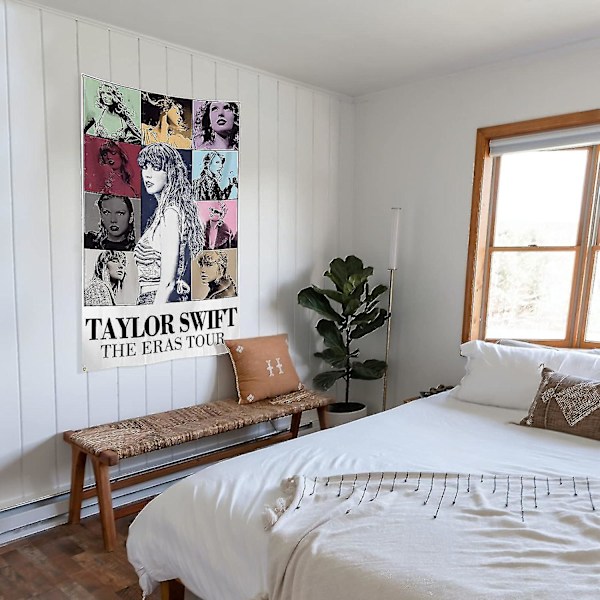 Kuuluisa muusikko Taylor kuvakudoslippu 90x150 cm huoneeseen, opiskelija-asuntolaan, makuuhuoneeseen, Swift-sisustus sisä- ja ulkokäyttöön