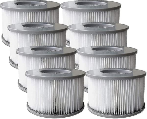 8 x Premium udskiftningsfilterpatroner til Mspa badekar og spapools - Snngv - -
