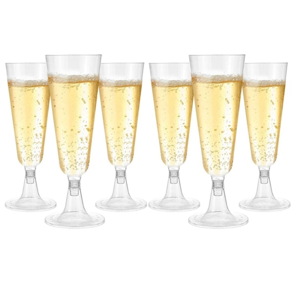 48 st Disponibel Champagneglas Bägare Plast Testglas Champagneglas Cocktailglas 4,7 oz (15