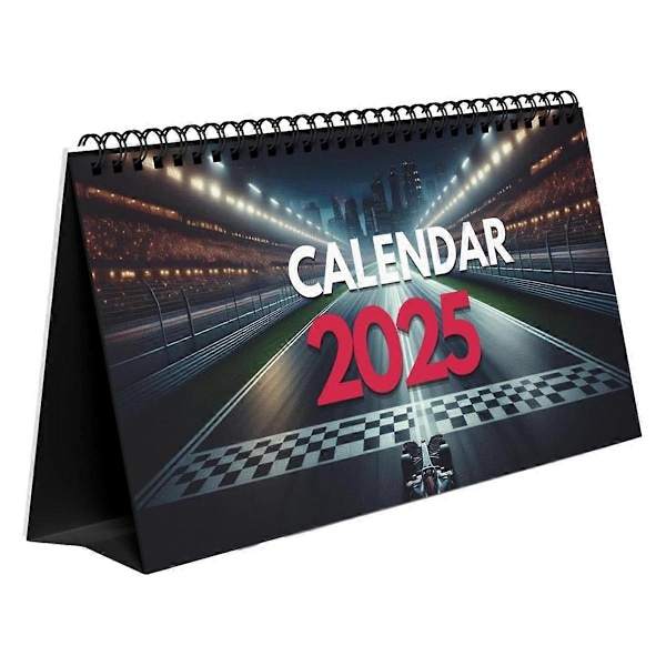 2025 Pöytäkalenteri Formula Racing -faneille 2025 Pöytäkalenteri Kalenteri F1-kalenteri 2025 Kuukausikalenteri As Shown