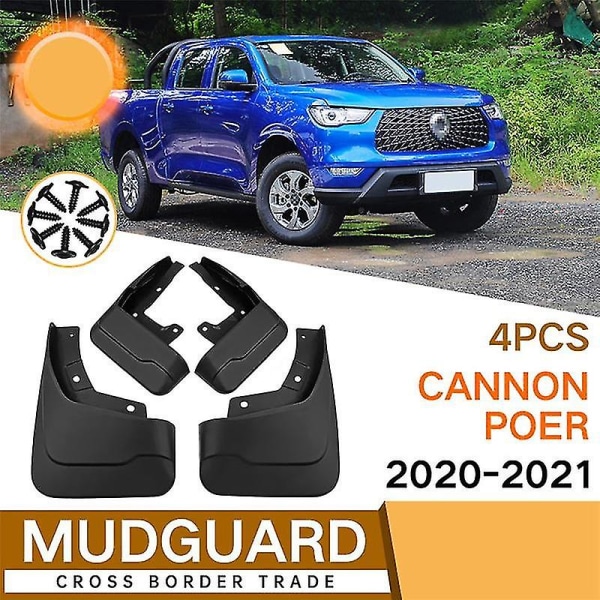 Skvettlapper for 2020-2021 Cannon Poer Skvettskjermer Skjermklaff Splash Guards Cover Mud Car Wheel Acce