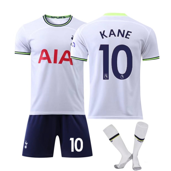 Tottenham Hotspur-drakter hjemme og borte fotballdrakter for barn nr. 10 Kane-drakter 18