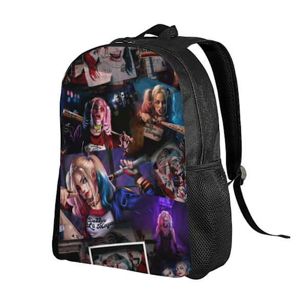 Harley Quinn Reppu Kevyt Unisex Perusreppu Koululaukku Kannettavan Tietokoneen Olkalaukku Reppu Matkailuun Kouluun Toimistoon Päivittäiseen Käyttöön-DCqw229
