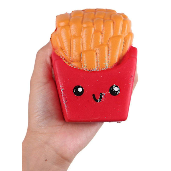 Pommes Frites Leksak Kawaii Matvaror Mjuk Klämma Pojkflicka Leksak Som Köksfest Favorit Present Stressavlastning Barnleksaker Banmo