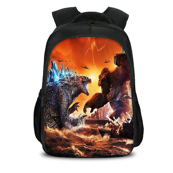 Godzilla Dinosaurie Monster Skolväska Axelväska Datorryggsäck Stor Kapacitet style1