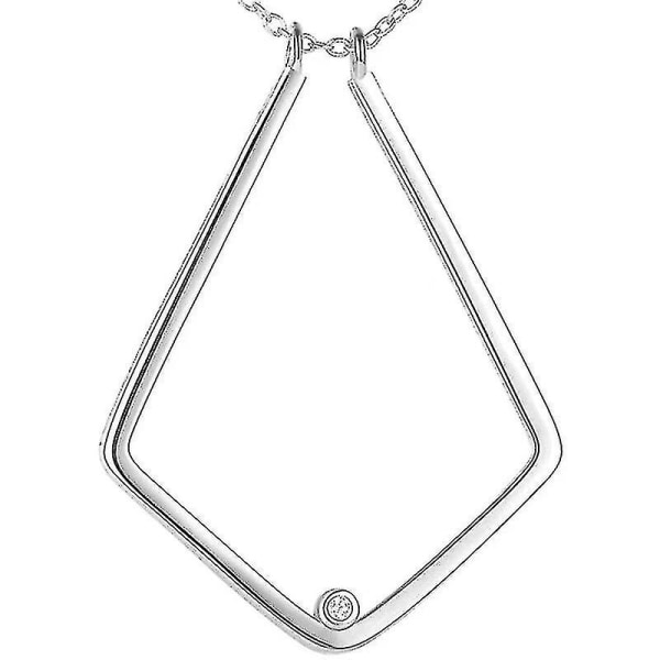 Silver Ring Hållare Keeper Halsband hängande smycken för kvinnor fru flickvän Silver 1