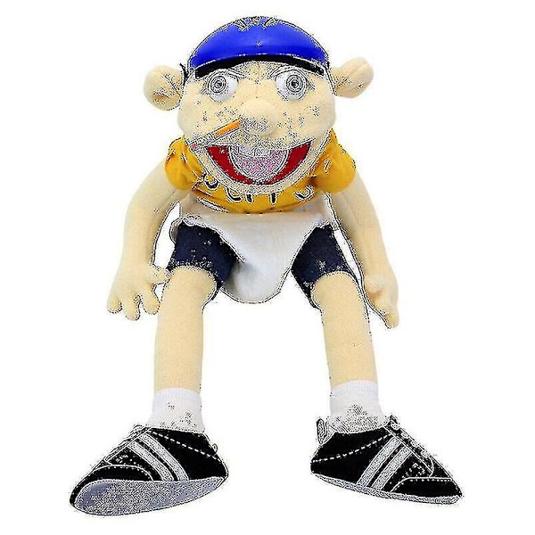 58cm Jeffy Plyschleksak Jeffy Hatt Handdocka Spel Fylld Docka Barn Presenter W