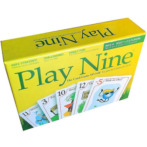 PLAY NINE Spill ni runder golf kort brettspill party multiplayer kort
