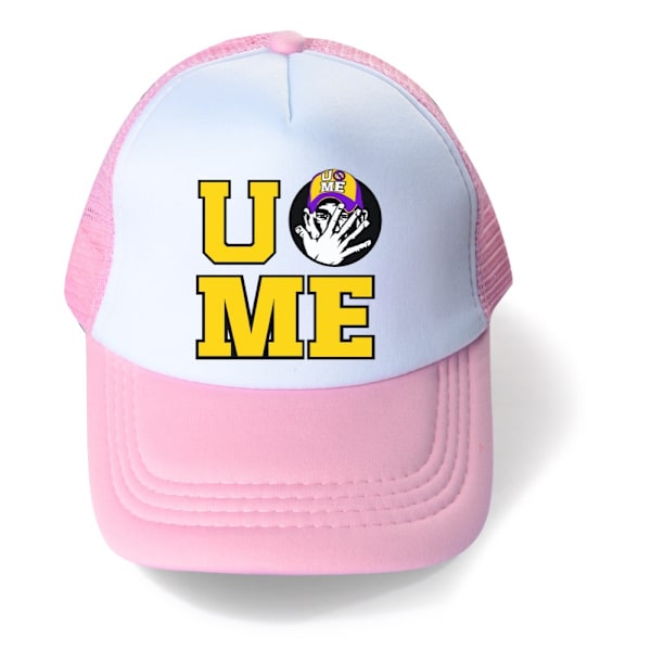 Klassisk Wwe John Cena U Cant See Me Cap Kvinnor Män Andningsbar Trucker Hat Performance Pink