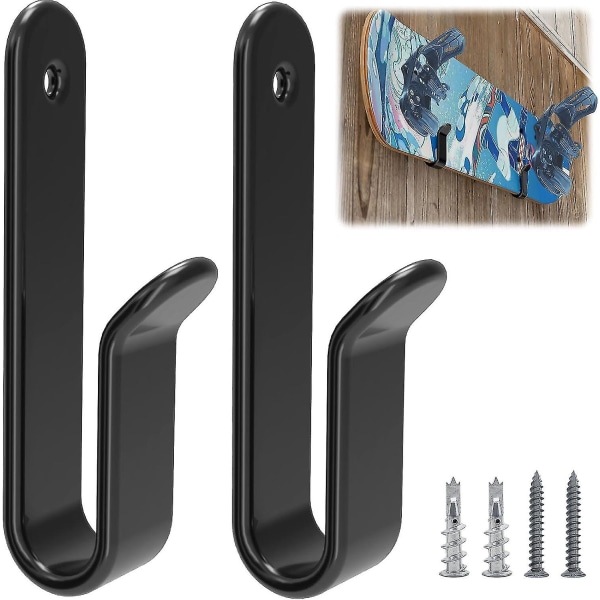 2 stk. Vandrette Snowboard Vægmonteringsklips Snowboard Vægreol Snowboard Montering Opbevaring Snowboard Display Vægmontering