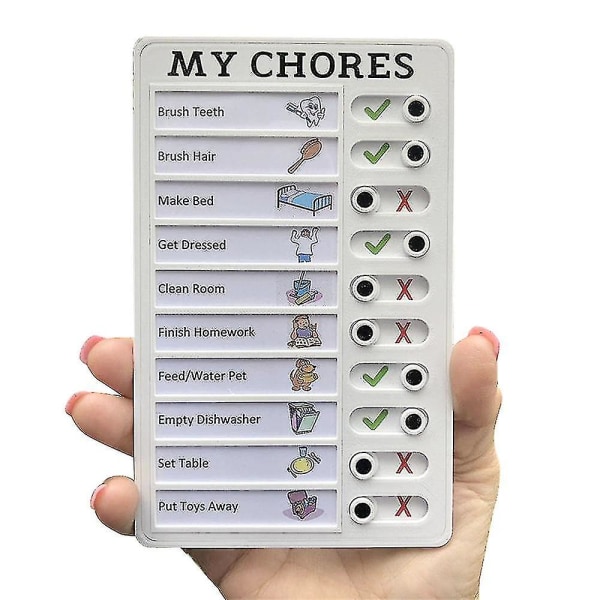 Portable My Chores Eldre Care Message Rv Sjekkliste Plast Memo Board My Chores