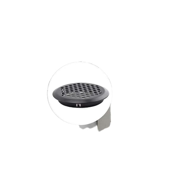 Ventilationsgitter i rustfrit stål, runde, til luftventiler, indvendige, 20 stk, sort