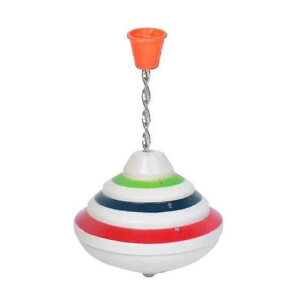 Blinkende musik Gyro Push Down Spinning Top Led skinnende legetøj Fødselsdagsgaver til børn